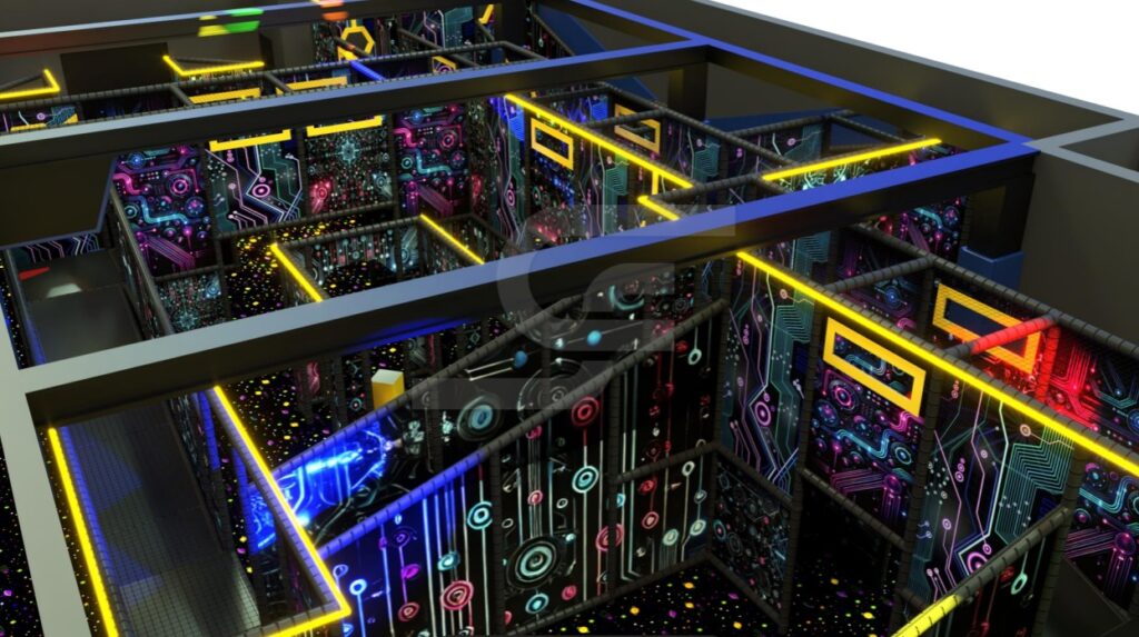 Arène laser tubulaire