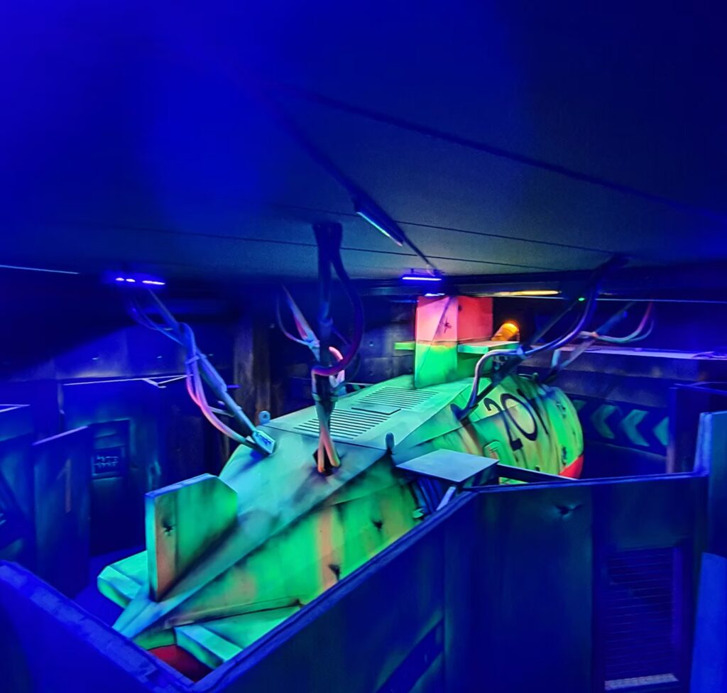 Sous-marin sur mesure dans labyrinthe