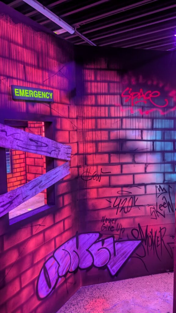 Arène laser galle Space Lontzen Murs